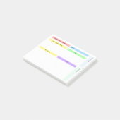 Farbenfroher Tagesplaner Post-it Klebezettel (angewinkelt)