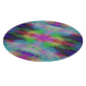 Farbenfroher Tie-Dye-Stil Kunst Schneidebrett (Ecke)