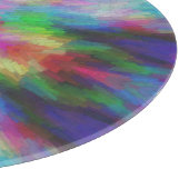 Farbenfroher Tie-Dye-Stil Kunst Schneidebrett (Ecke)