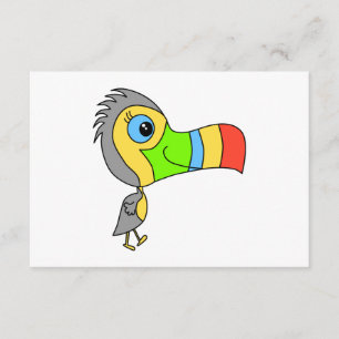 Farbenfroher Toucan Bird. RSVP Karte