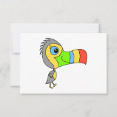 Farbenfroher Toucan Bird. RSVP Karte (Vorderseite)