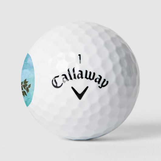 Farbenfroher Toucan Tropenwald Golfball (Logo)