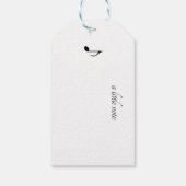 farbenfroher Toukan, der auf einem Ast sitzt Geschenkanhänger (Rückseite)