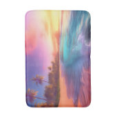 Farbenfroher Traumstrand Badematte (Vorderseite Vertikal)