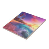 Farbenfroher Traumstrand Fliese (Seite)