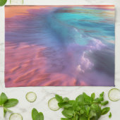 Farbenfroher Traumstrand Geschirrtuch (Gefaltet)