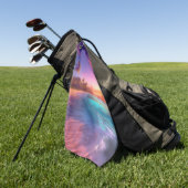Farbenfroher Traumstrand Golfhandtuch (Gras)