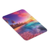 Farbenfroher Traumstrand Magnet (Rechte Seite)