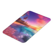 Farbenfroher Traumstrand Magnet (Linke Seite)