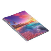 Farbenfroher Traumstrand Notizblock (Rechte Seite)