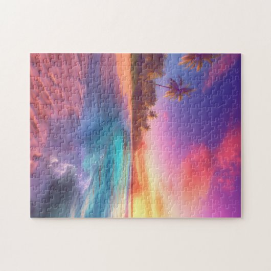 Farbenfroher Traumstrand Puzzle (Horizontal)