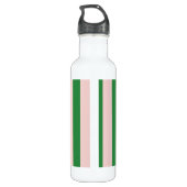Farbenfroher, trendiger, grüner Farbblock Moderne  Edelstahlflasche (Rückseite)