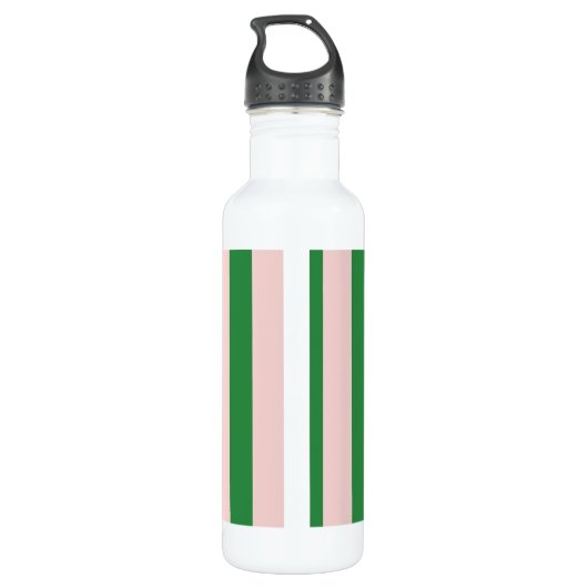 Farbenfroher, trendiger, grüner Farbblock Moderne Edelstahlflasche (Rückseite)