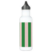 Farbenfroher, trendiger, grüner Farbblock Moderne  Edelstahlflasche (Links)