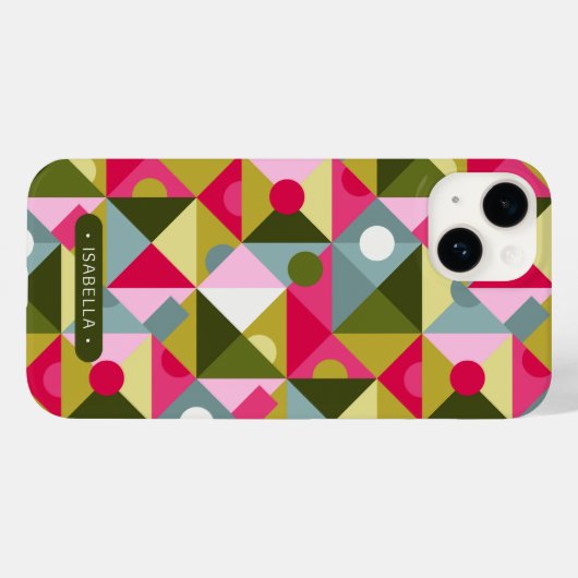 Farbenfroher Trendy Modern Girl Pattern Individuel Case-Mate iPhone Hülle (Rückseite (Horizontal))