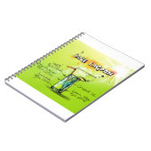 Farbenfroher Tropencocktail Notizblock (Linke Seite)