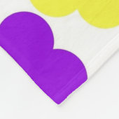 Farbenfroher tropischer Blumen Botanischer Frühlin Fleecedecke (Ecke)