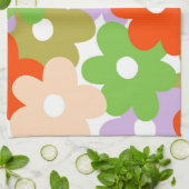 Farbenfroher tropischer Blumen Botanischer Frühlin Geschirrtuch (Gefaltet)