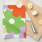 Farbenfroher tropischer Blumen Botanischer Frühlin Geschirrtuch (Viertel Falte)