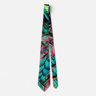 Farbenfroher tropischer Dschungel - Neck Tie Krawatte
