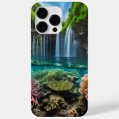 Farbenfroher tropischer Wasserfall Case-Mate iPhone Hülle (Rückseite)