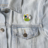 Farbenfroher Tukan Aquarell Tropenvogel Button (Beispiel)