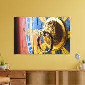 Farbenfroher Türknopf Leinwanddruck (Insitu (Wohnzimmer))