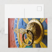 Farbenfroher Türknopf Postkarte (Vorne/Hinten)