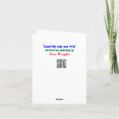 Farbenfroher und lebhafter Geburtstag Karte (Rückseite)