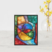 Farbenfroher und lebhafter Geburtstag Karte (Gelbe Blume)