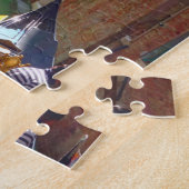 Farbenfroher Venedig-Kanal mit Gondel, Italien Puzzle (Seite)