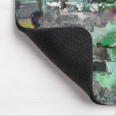 Farbenfroher virtueller Rock dominiert grau bis gr Mousepad (Ecke)