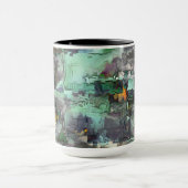 Farbenfroher virtueller Rock dominiert grau bis gr Tasse (Zentrum)