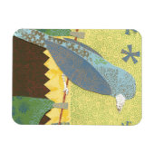 Farbenfroher Vogel auf einem Wirt Magnet (Horizontal)