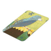 Farbenfroher Vogel auf einem Wirt Magnet (Linke Seite)