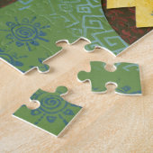 Farbenfroher Vogel auf einem Wirt Puzzle (Seite)