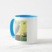 Farbenfroher Vogel auf einem Wirt Tasse (Vorderseite Links)