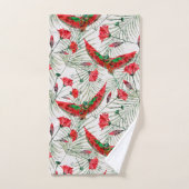 Farbenfroher Vogel des Paradieses stilvoll Badhandtuch Set (Handtuch)