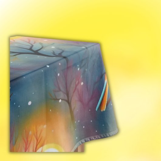 Farbenfroher Vogel im Baum mit Sonnenschein | Tischdecke