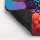 farbenfroher Vogel Mousepad (Ecke)