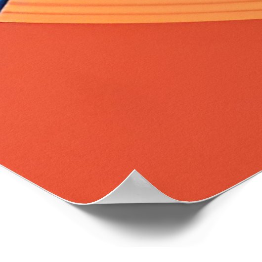 Farbenfroher Vogel unter lebhaften Blume Poster (Ecke)