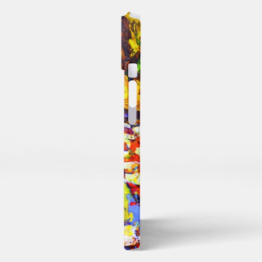 Farbenfroher Waldsumpf. Jetzt kaufen iPhone Hülle (Linke Seite)