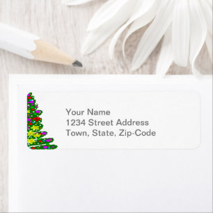 Farbenfroher Weihnachtsbaum-Feiertag