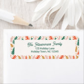Farbenfroher Weihnachtsbaum-Feiertags-Rücksendeadr (Insitu)
