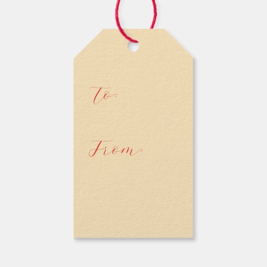 Farbenfroher Weihnachtsbaum Geschenkanhänger (Rückseite)