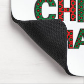 Farbenfroher Weihnachtsbaum Mousepad (Ecke)