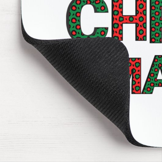 Farbenfroher Weihnachtsbaum Mousepad (Ecke)