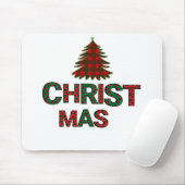 Farbenfroher Weihnachtsbaum Mousepad (Mit Mouse)