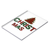 Farbenfroher Weihnachtsbaum Notizblock (Linke Seite)
