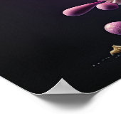 Farbenfroher Weihnachtsbaum Poster (Ecke)